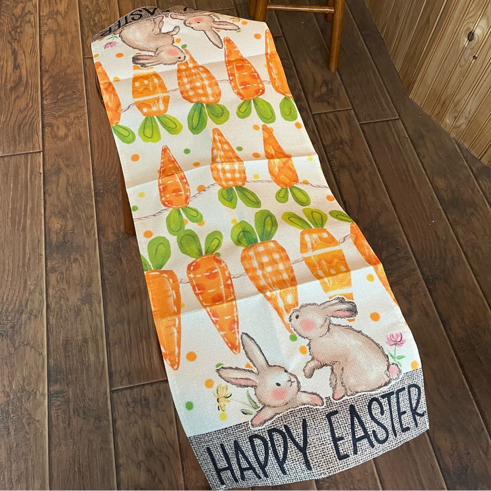 Easter Bunny and Carrot Table Runner